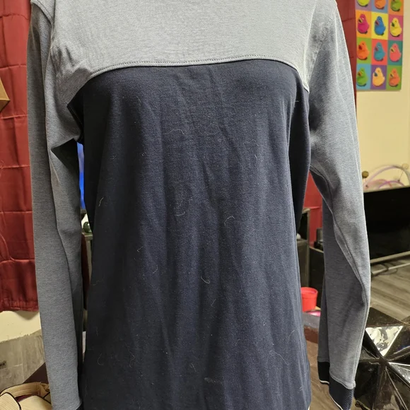 Denim & Flower Striped Long Sleeve - Picture 2 of 3